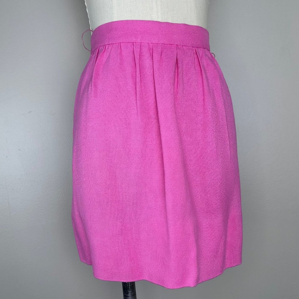Vintage 1960s/70s Bright Pink Mini Skirt, Y.E.S. From California Size XS